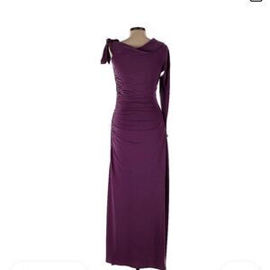 Elegant Purple One-Shoulder Dress